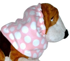 Pinkwhitedotsfleecesnood1 thumb200