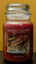 Yankee Candle SPARKLING CINNAMON Large 22oz Jar Candle - $18.95