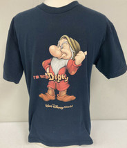 Disney I&#39;M Avec Abruti les Sept Nains Graphique T-shirt M Grincheux Walt... - £17.18 GBP