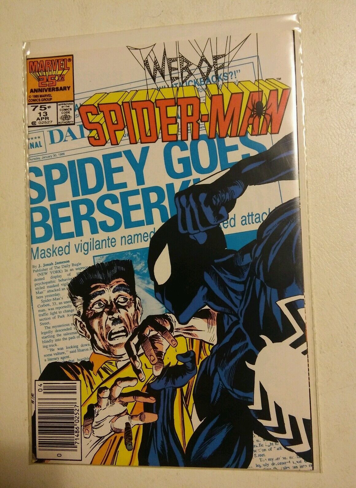 Primary image for 000 Vintage Marvel Comic Book Web of Spider-Man #13 Spidey Goes Berserk