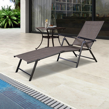 Adjustable Outdoor Patio Pool Chaise Lounge image 6