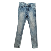 Jordache Girls Super Skinny Jeans Blue Acid Wash Stretch Denim Slim 5-Pocket 10 - $17.81