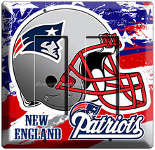 New England Patriots Football Team 2 Gang Light Gfci Switch Plate Man Cave Decor - $13.94