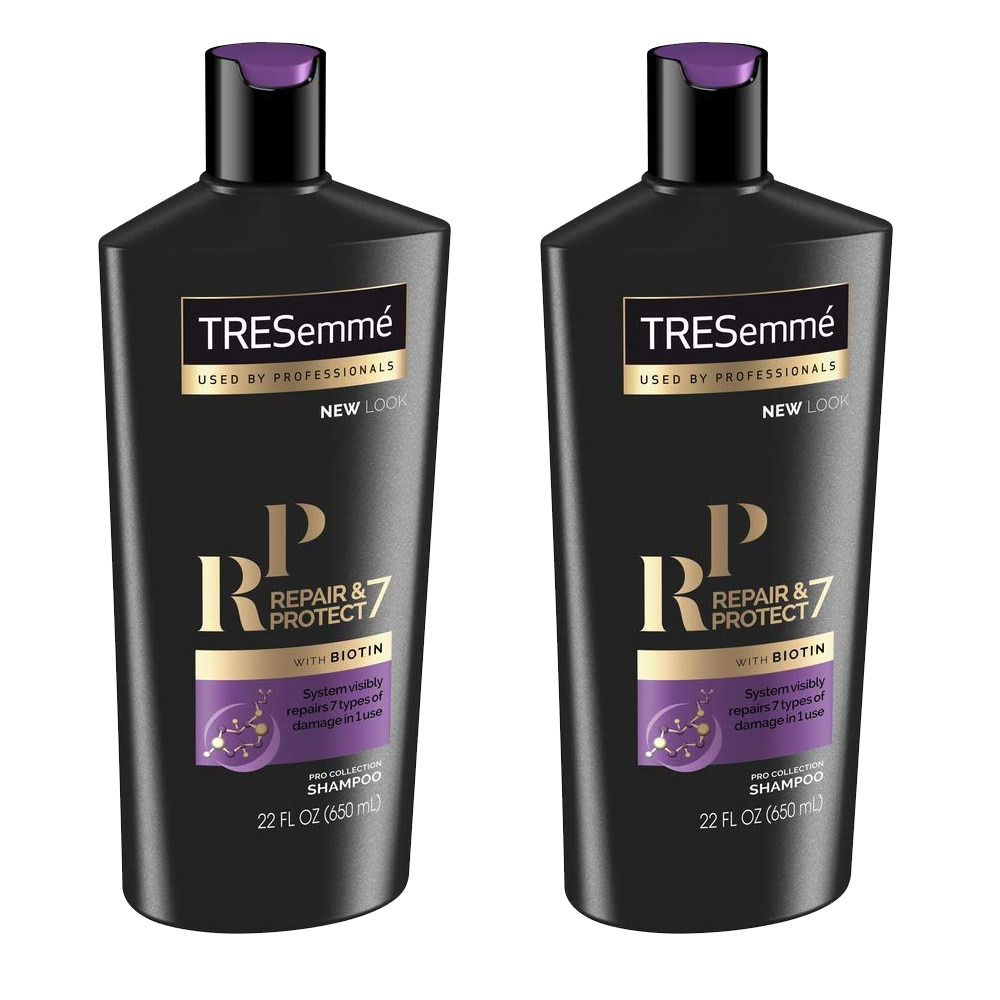 Pack of (2) New Tresemme Shampoo Repair & Protect 7 With Biotin 22 Ounce (650ml)