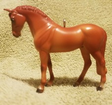 Custom Breyer Stablemate Chestnut Throughbred Horse Christmas Ornament - $23.40