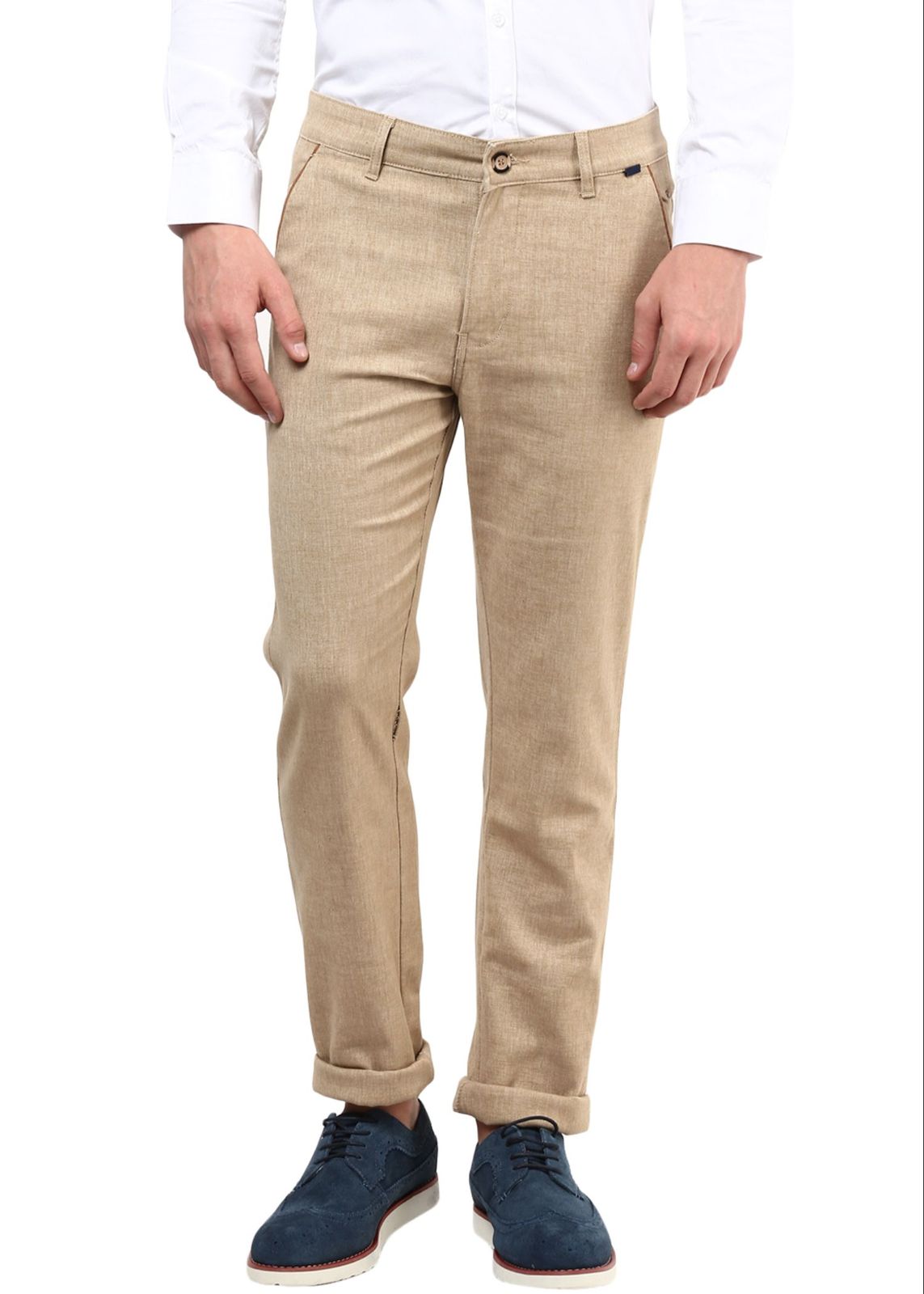 Sand colour formal trouser - Pants