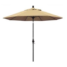 9 ft. Fiberglass Collar Tilt Patio Umbrella in Beige Pacifica  - $298.99