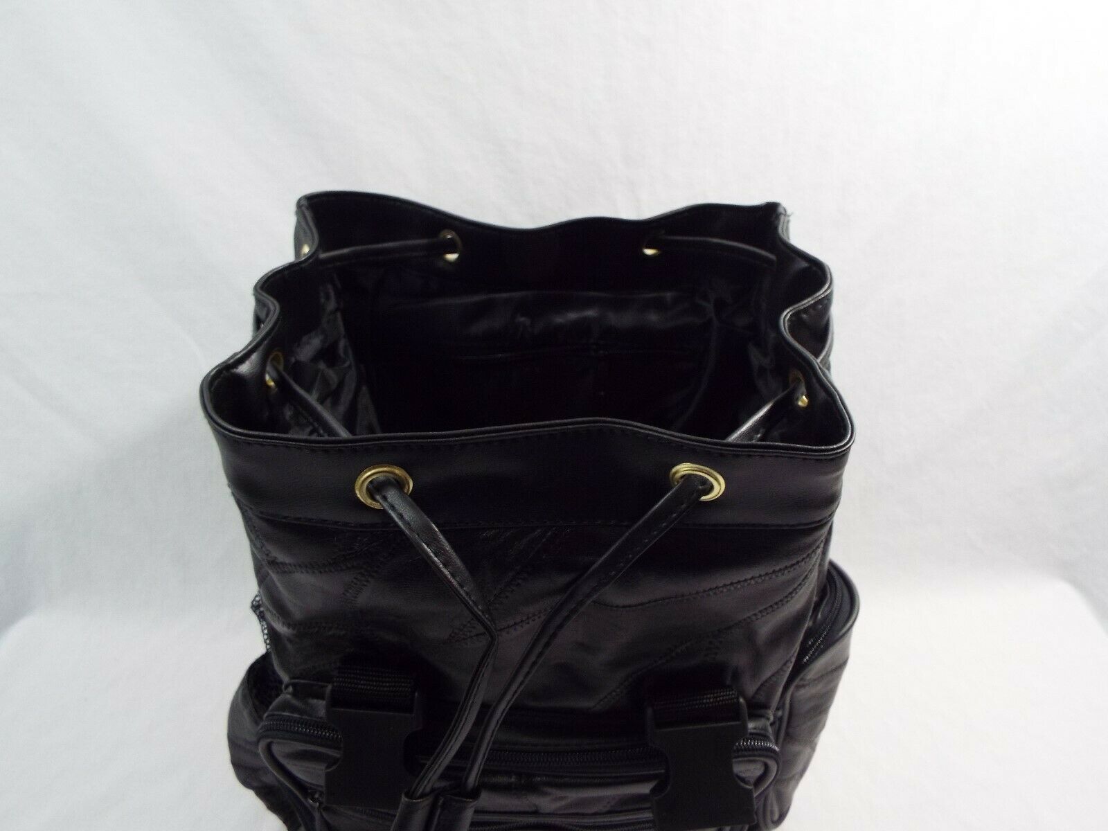 Embassy USA Buttery Soft Leather Black Backpack Zippers Pockets - Women&#39;s Bags & Handbags