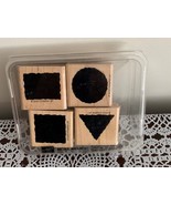 Vintage 1998 Brand New Stampin Up Little Shapes Set Circle Square Triangle 4 Pcs - $11.49
