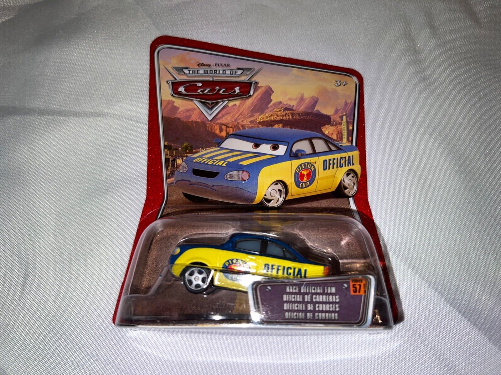 Mattel Disney Pixar World of Cars NIP - Race Official Tom 57 - #1 ...