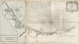 1778 Coastal Nautical Chart S. Carolina & Georgia from Sewee to St. Estaca Map - $13.81