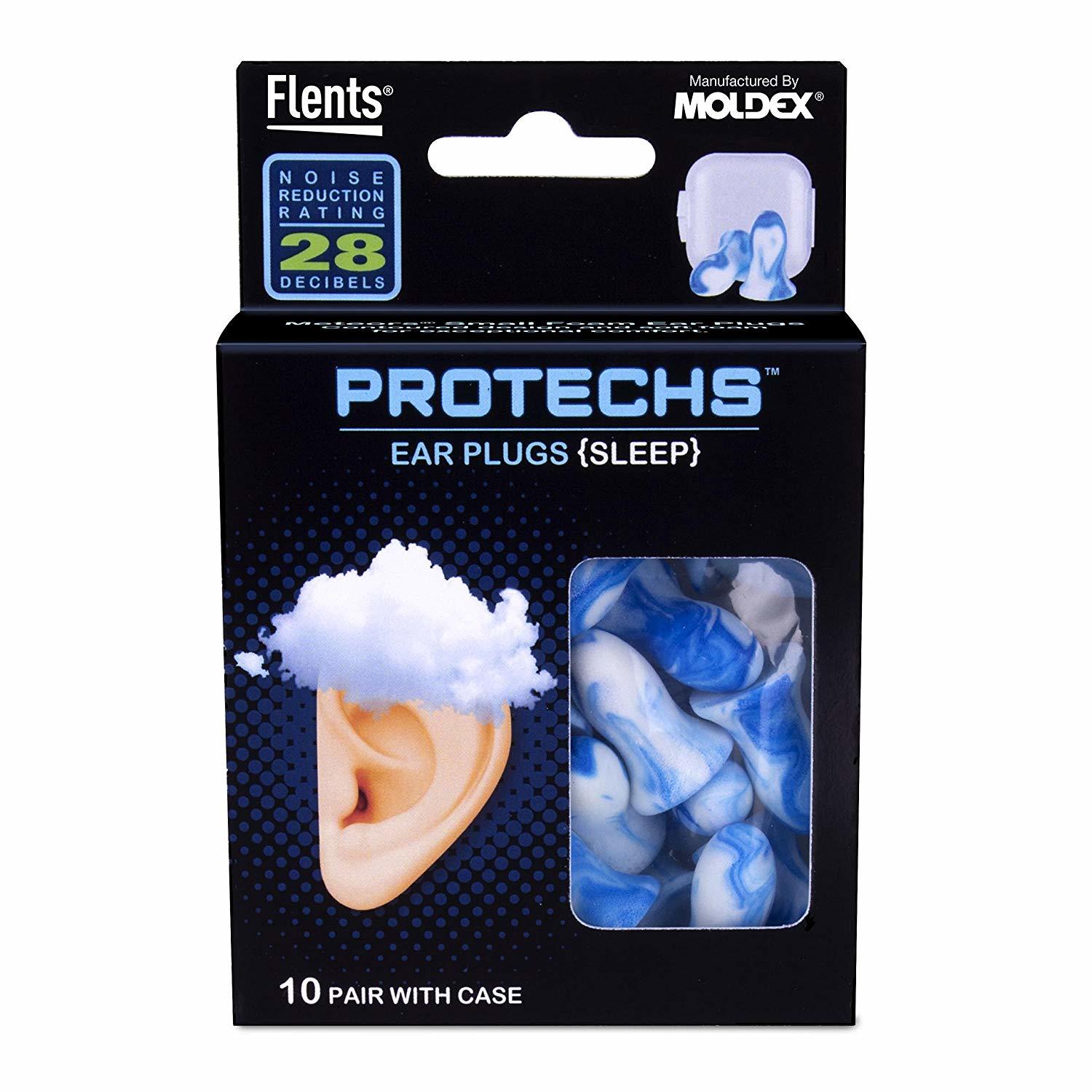 Flents Protechs Sleep Ear Plugs 10 Pair NRR 28 Hearing Protection