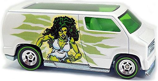 Hot Wheels - Custom '77 Dodge Van: '17 Women Of Marvel - She-Hulk *Loose*