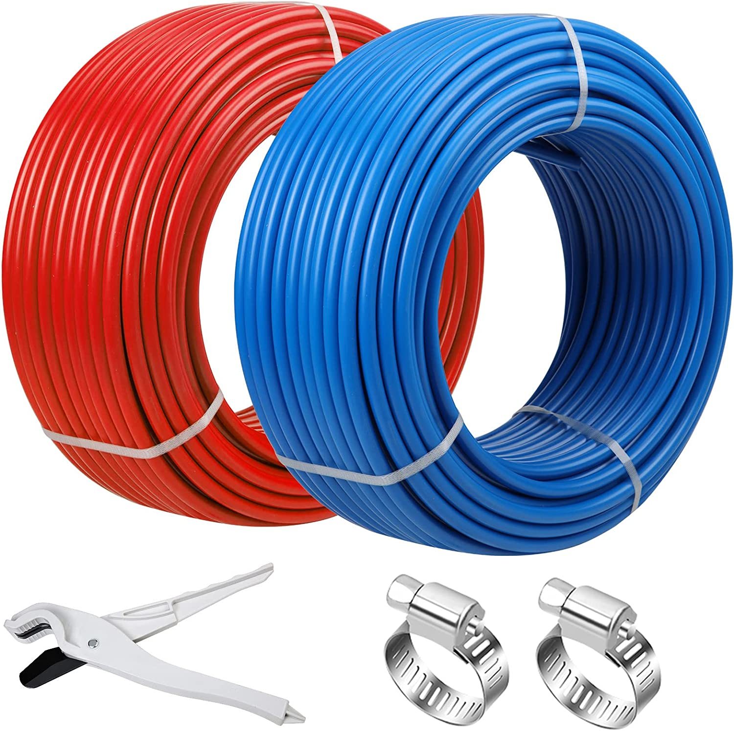 For Residential Water Lines In Homes, Pex Radiant Heat Tubing (Red Blue