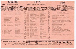 13Q WKTQ Pittsburgh VINTAGE March 12 1977 Music Survey Fleetwood Mac Rumours #1 image 1