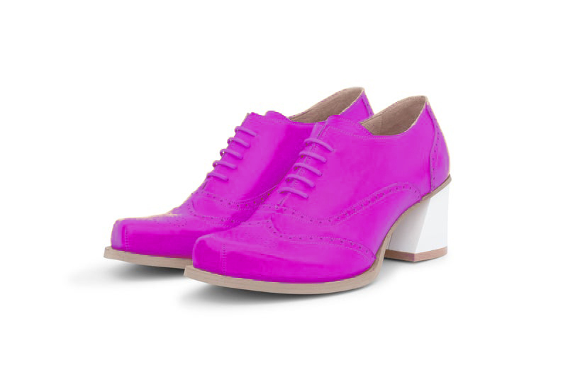 Dope FootWear Fuchsia Violet Wingtip Oxford Premium