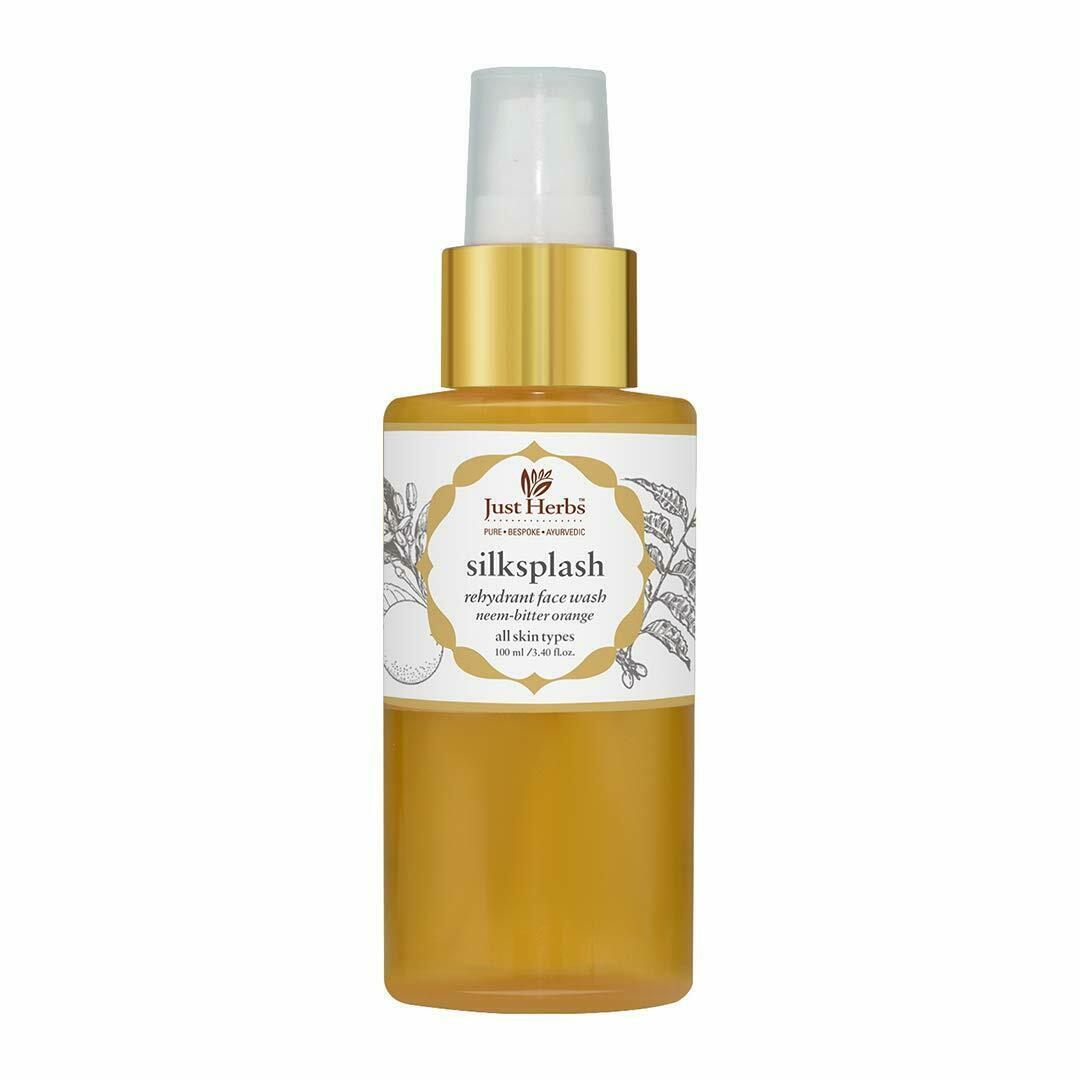 Just Herbs Silksplash Neem-Orange Rehydrant Ayurvedic Face Wash 100ml