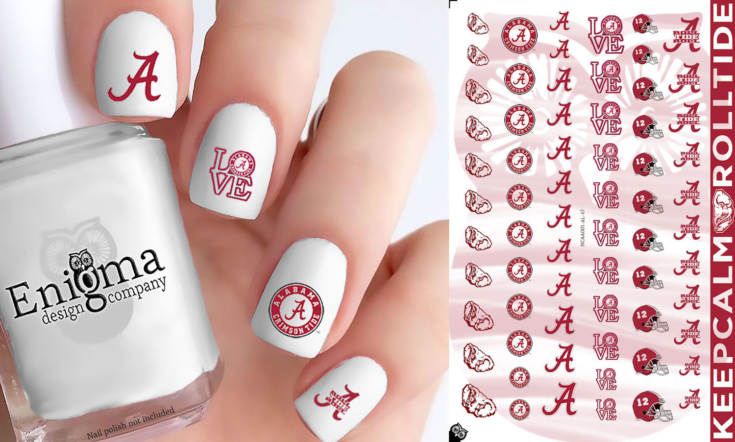 Crimson Tide Nail Art - wide 2