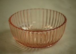 Queen Mary Pink Depression Glass Anchor Hocking 4-1/2&quot; Fruit Dessert Bow... - $16.82