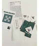 Quilt Kit Miniature Mini Christmas Holly Patchwork Doll House Accessorie... - $16.82