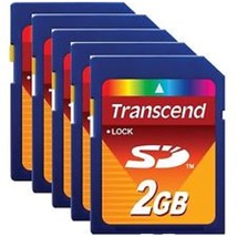 Lot of 25 Transcend 2 GB SD Flash Memory Card (TS2GSDC) - $224.99