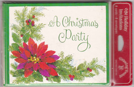 Nostalgic Christmas Party Greeting Cards; Fine quality, 16 cards/envelopes, New! - $7.95