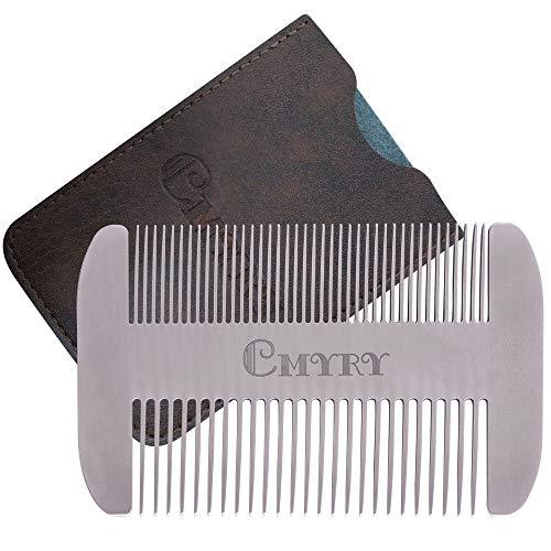 Beard Comb EDC Mustache Stainless Steel Wallet Comb Beard & Hair Pocket