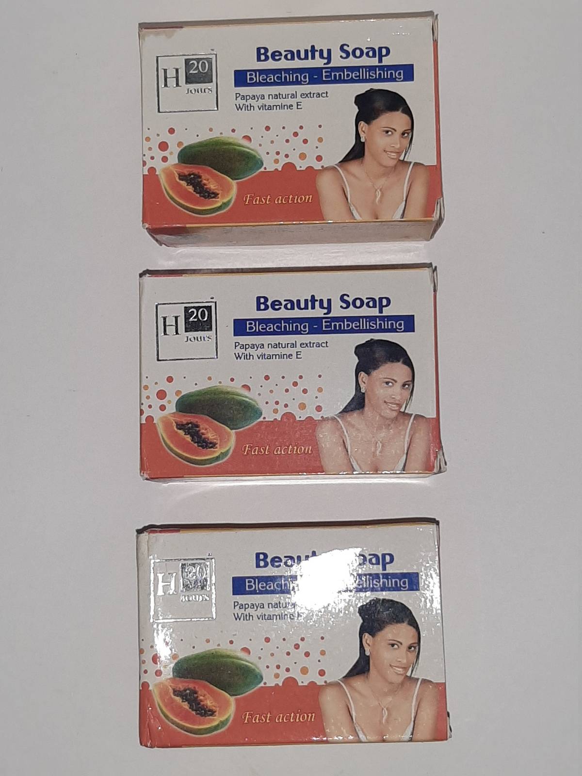 6 packs Jours naturel papaya lightening soap