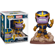 Marvel Thanos Infinity Saga Mtllic 80th An. US Ex 6&quot; Pop! Dx - $59.79