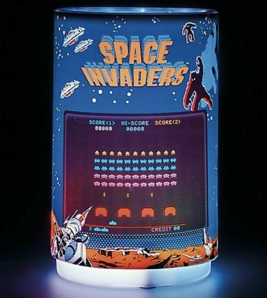 new Space Invaders Retro Arcade Multi Color Light Changing Projector lamp 8
