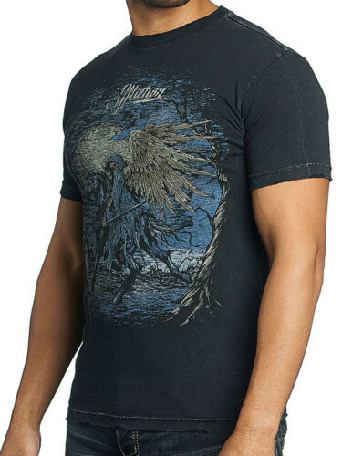 American Fighter Maryland FM6056 Men`s Marble White T-shirt By Affliction