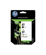 HP 61 Ink Cartridge Combo Pack, Cyan, Magenta, Yellow, Black Exp 2022 - $46.99