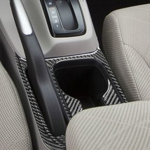 6Pcs Carbon Fiber Center Console Cup Holder Panel Trim For Honda Civic 9... - $46.53