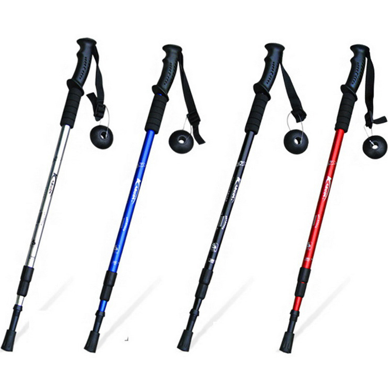 3-section Adjustable Length Walking Sticks Hiking Walking Trekking ...