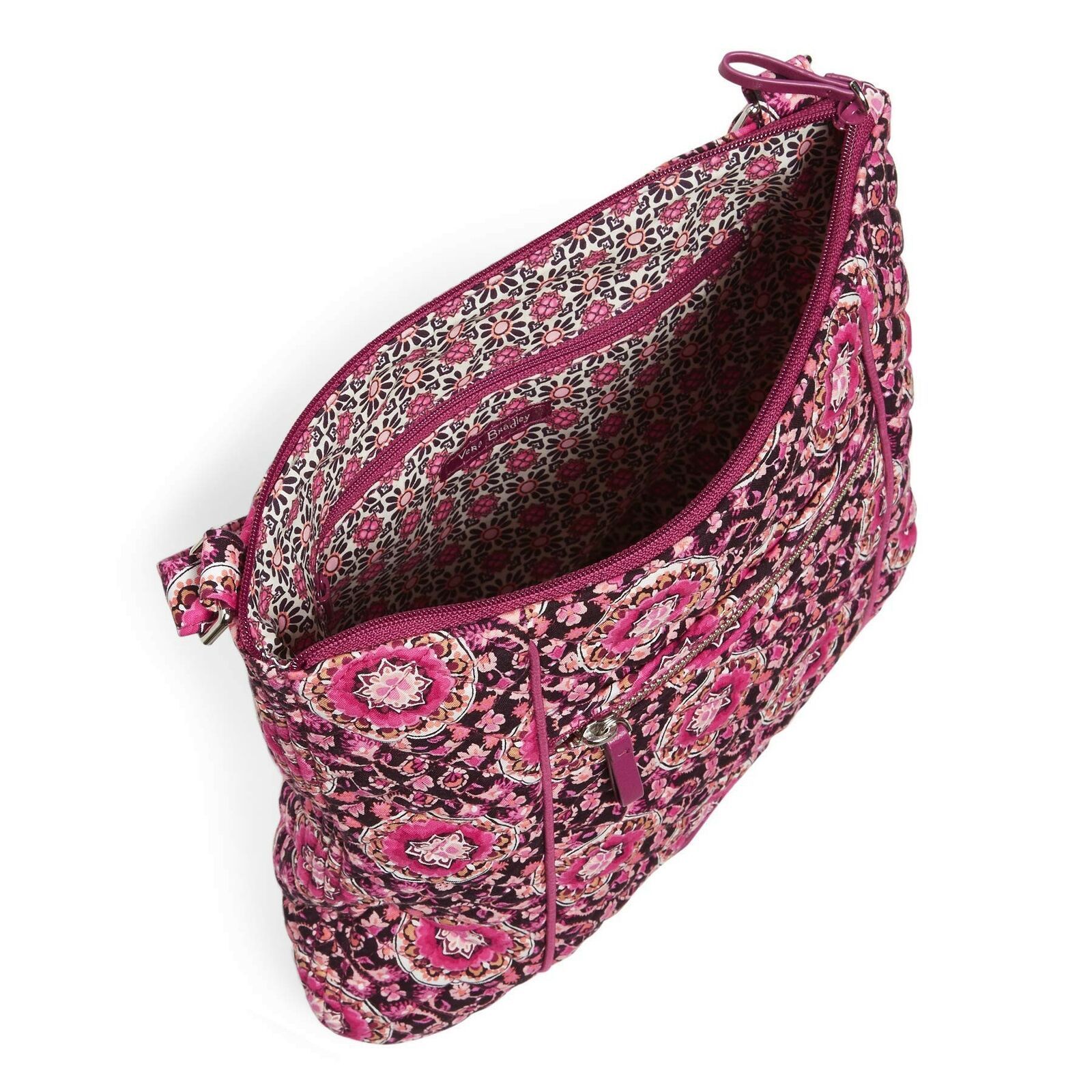 Vera Bradley Signature Cotton Hipster Crossbody Purse, Raspberry