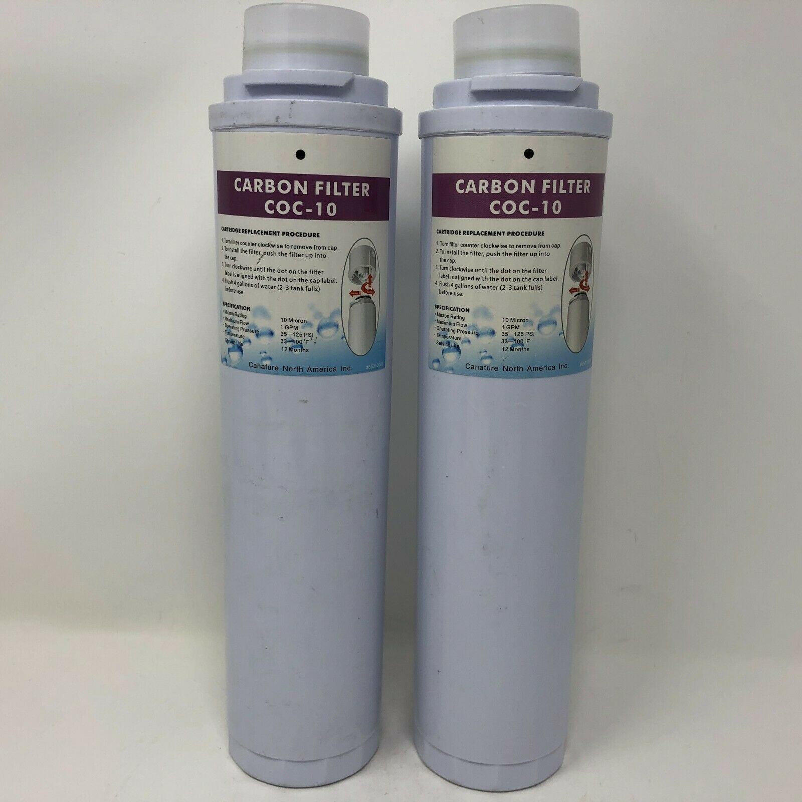 Aqua Flo Carbon Filter COC10 Replacement Cartridge Reverse Osmosis