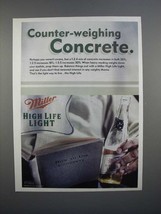 2000 Miller High Life Light Beer Ad - Counter-Weighing - $14.99