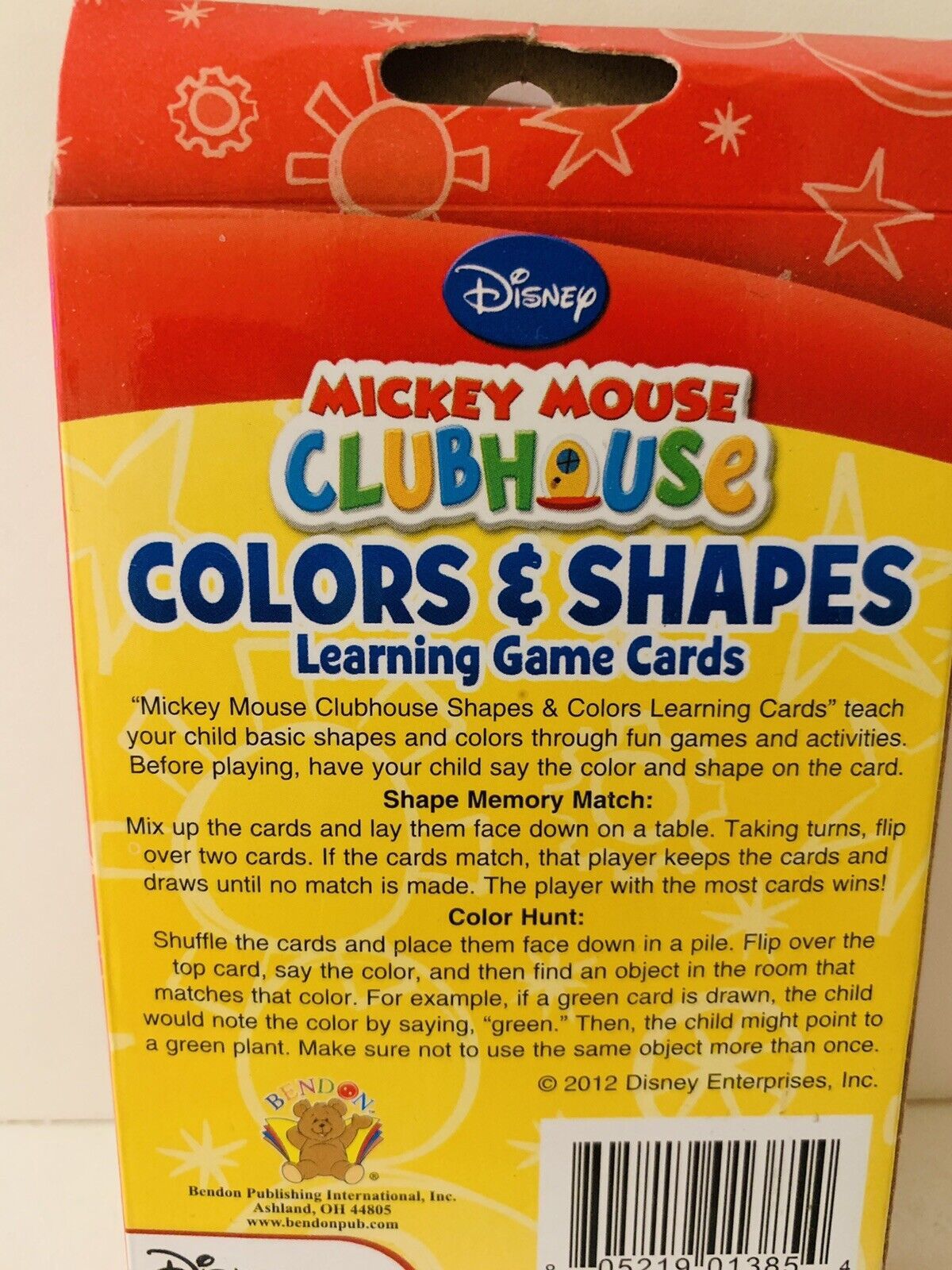 Disney Junior Mickey Mouse Clubhouse Colors and Shapes Learning Game Cards Card GamesContemporary