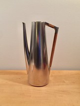 Vintage 50s Royal Holland Pewter and teak MCM coffee pot