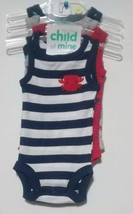 Child of Mine Carters Baby Boy Bodysuits 4pc Whale &amp; Striped, Assorted P... - $26.98