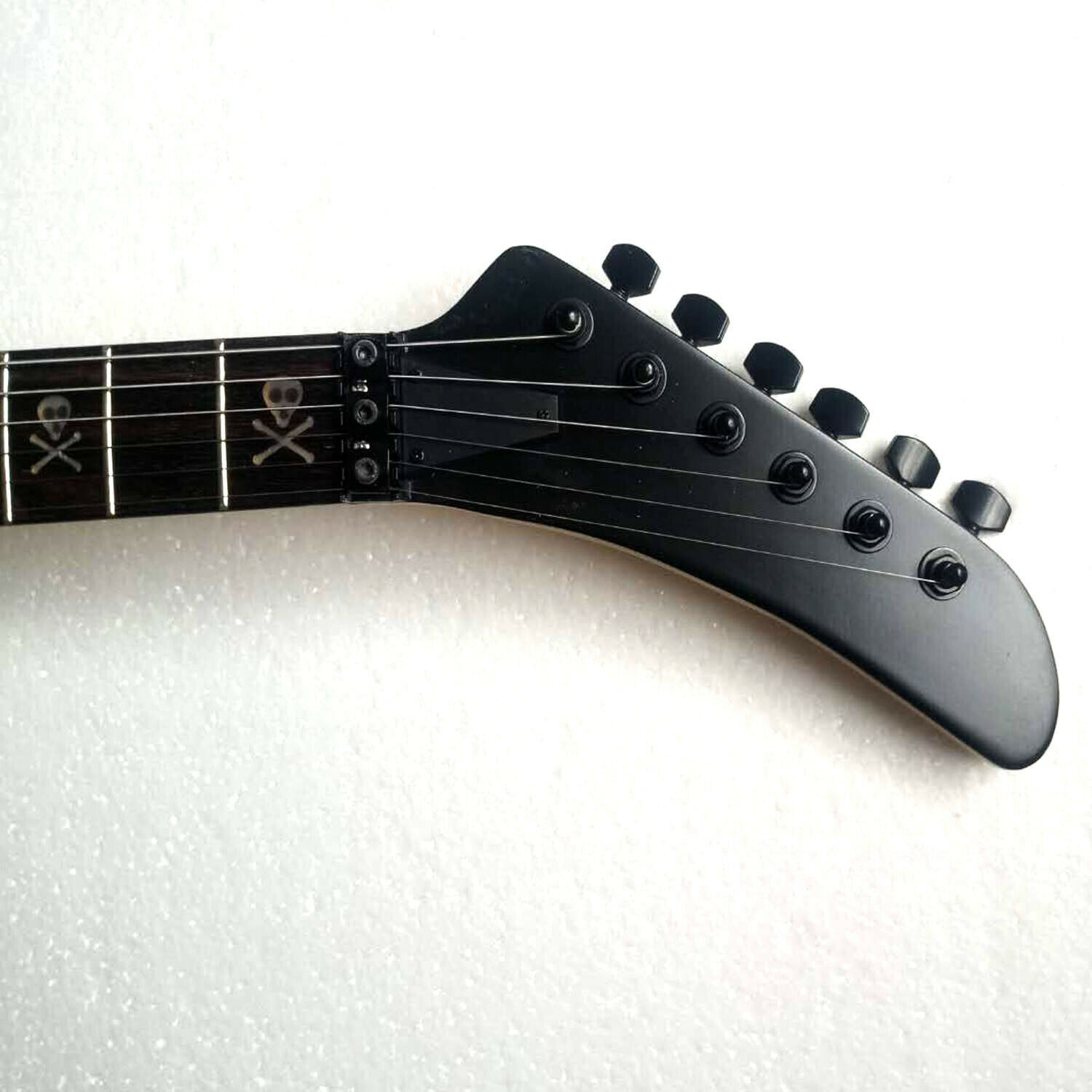 Electric skull guitar by handcraft in black Electric Guitars