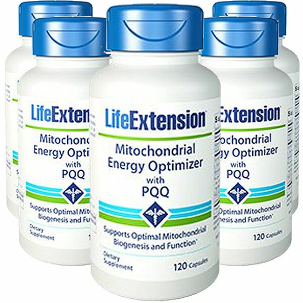 Mitochondrial Energy Optimizer with PQQ RLipoic Acid 5X120 Caps Life