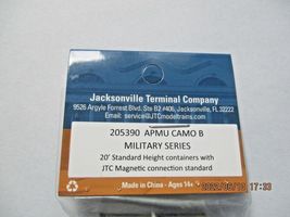 Jacksonville Terminal Company # 205390 APMU Camo B 20' Container 2 Pack N-Scale image 5