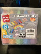 Play Day Sidewalk Chalk 20 Pieces Ages 3+ - $7.99