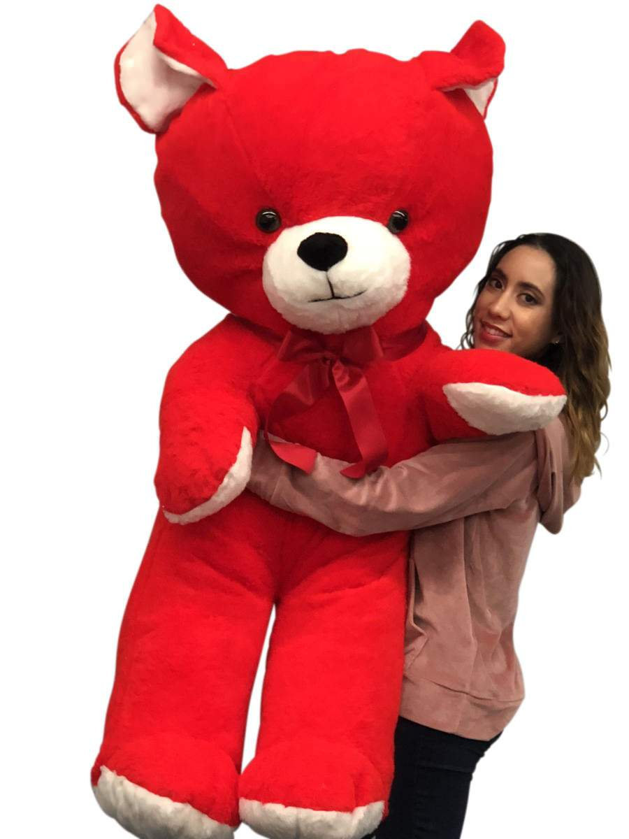 Giant Red Teddy Bear, 59 Inches Big Plush Soft Huge Stuffed Animal