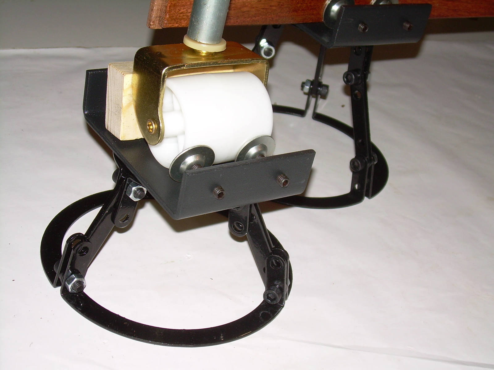 A pair of Height Adjustable Steel Bed Risers Furniture Parts