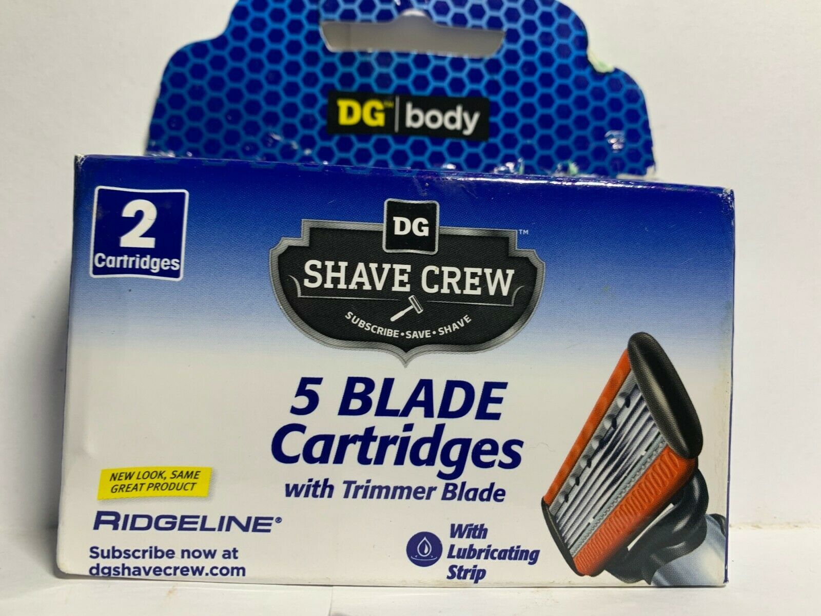 DG Shave Crew 5 Blade Cartridges Ridgeline with Trimmer Blade