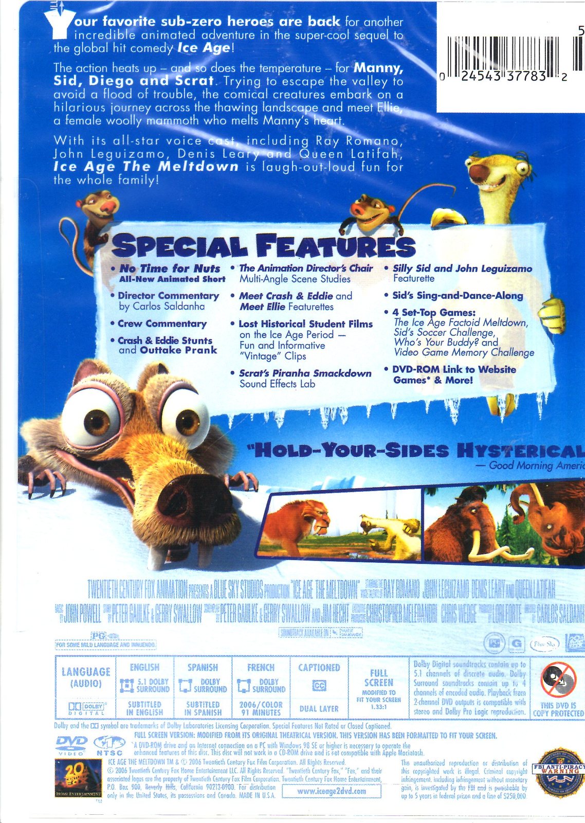 DVD - Ice Age - The Meltdown (Full Screen Edition) - DVDs & Blu-ray Discs