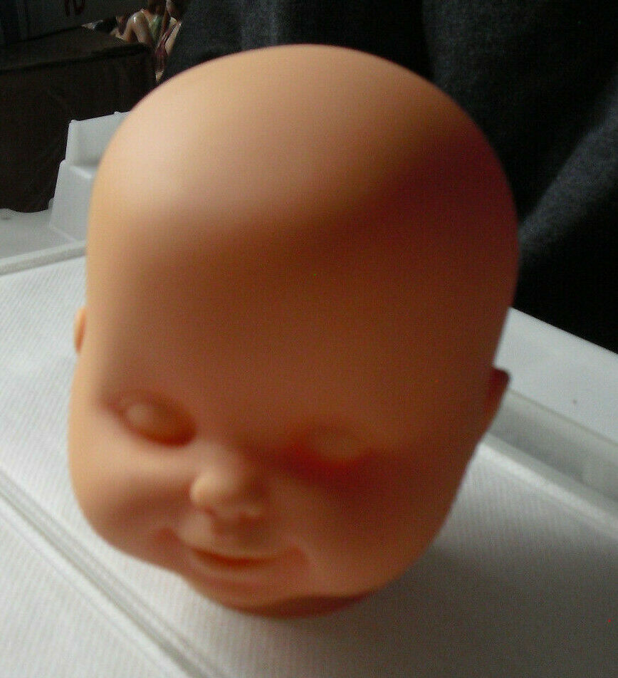 1992 Tyco Vinyl Factory Prototype Baby Boy Doll Head 4 1/4" Tall