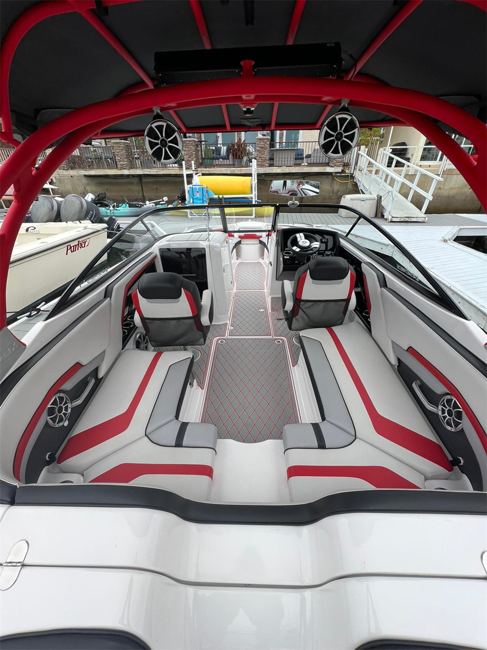2016 Regal 1900 ES Swim Platform Cockpit Pad Boat EVA Foam Teak Deck